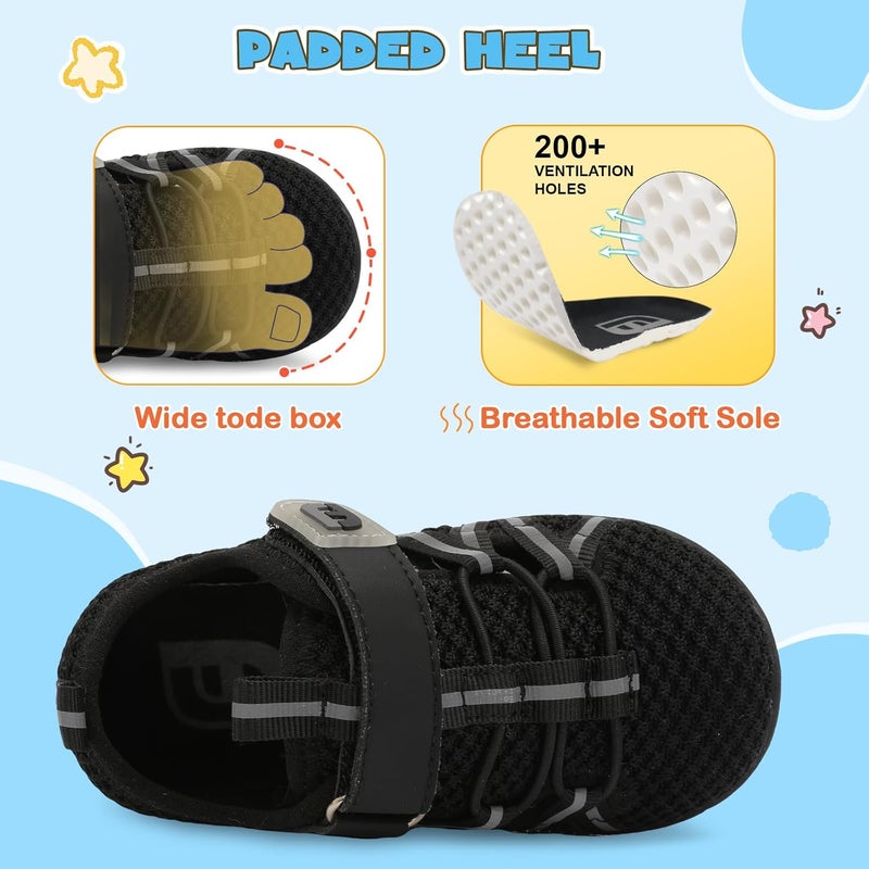 JOINFREE Toddler Sandals Boys Girls Breathable Closed Toe Water Beach Sandals Kids Wide Barefoot Summer Water Shoes Baby Walking Sneakers - Image 4